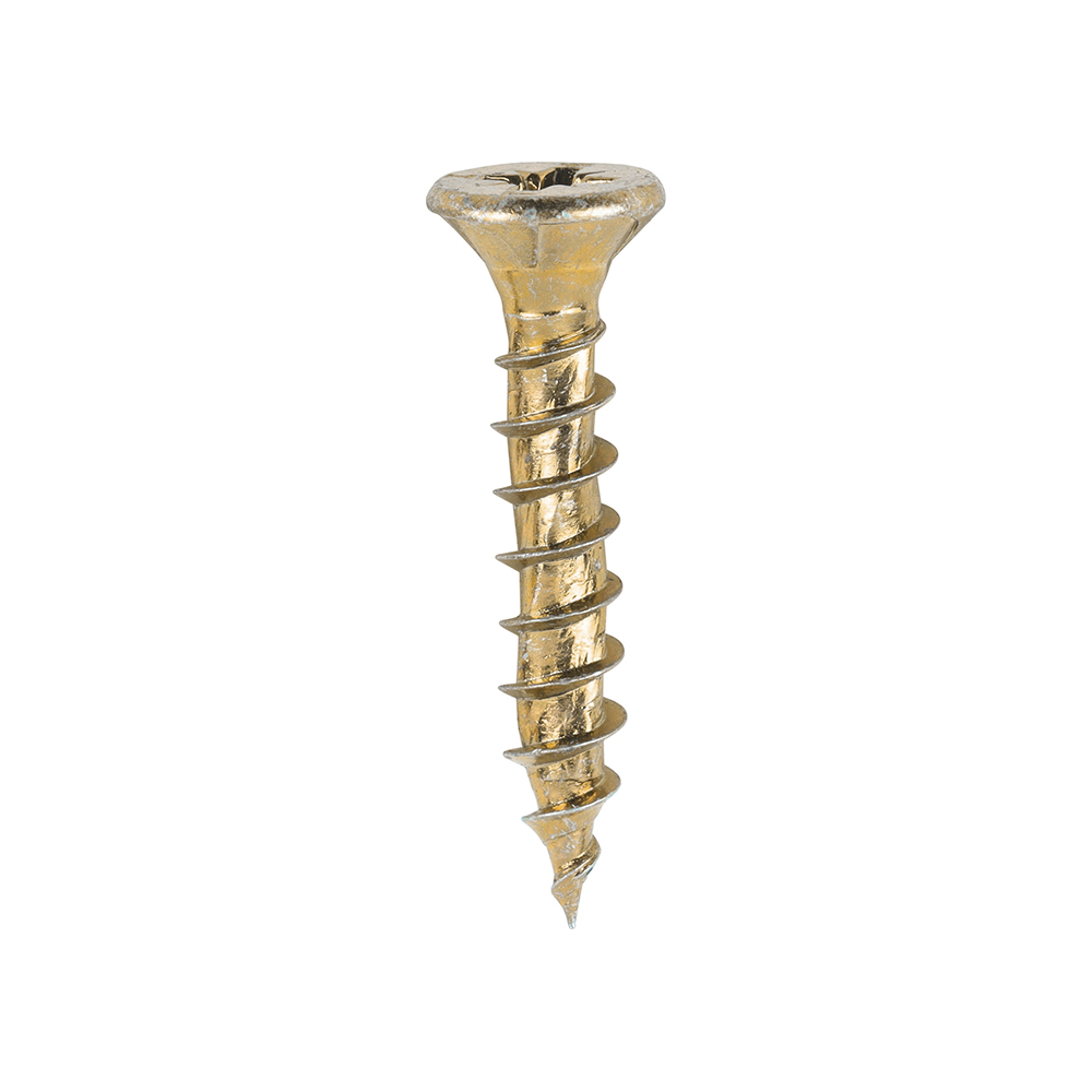 Velocity Premium Multi-Use Screws - PZ - Double Countersunk - Yellow - 5.0x30