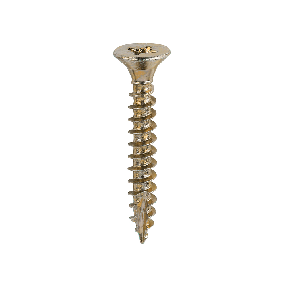 Classic Multi-Purpose Screws - PZ - Double Countersunk - Yellow - 5.0x35
