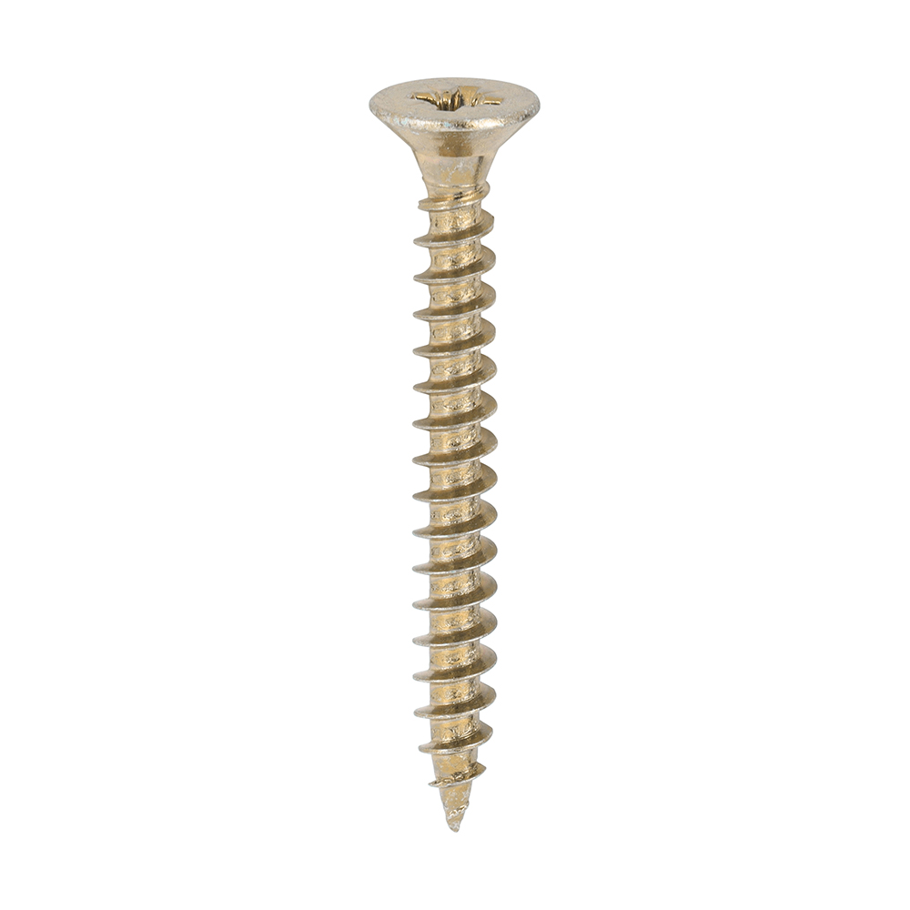 Classic Multi-Purpose Screws - PZ - Double Countersunk - Yellow - 5.0x45
