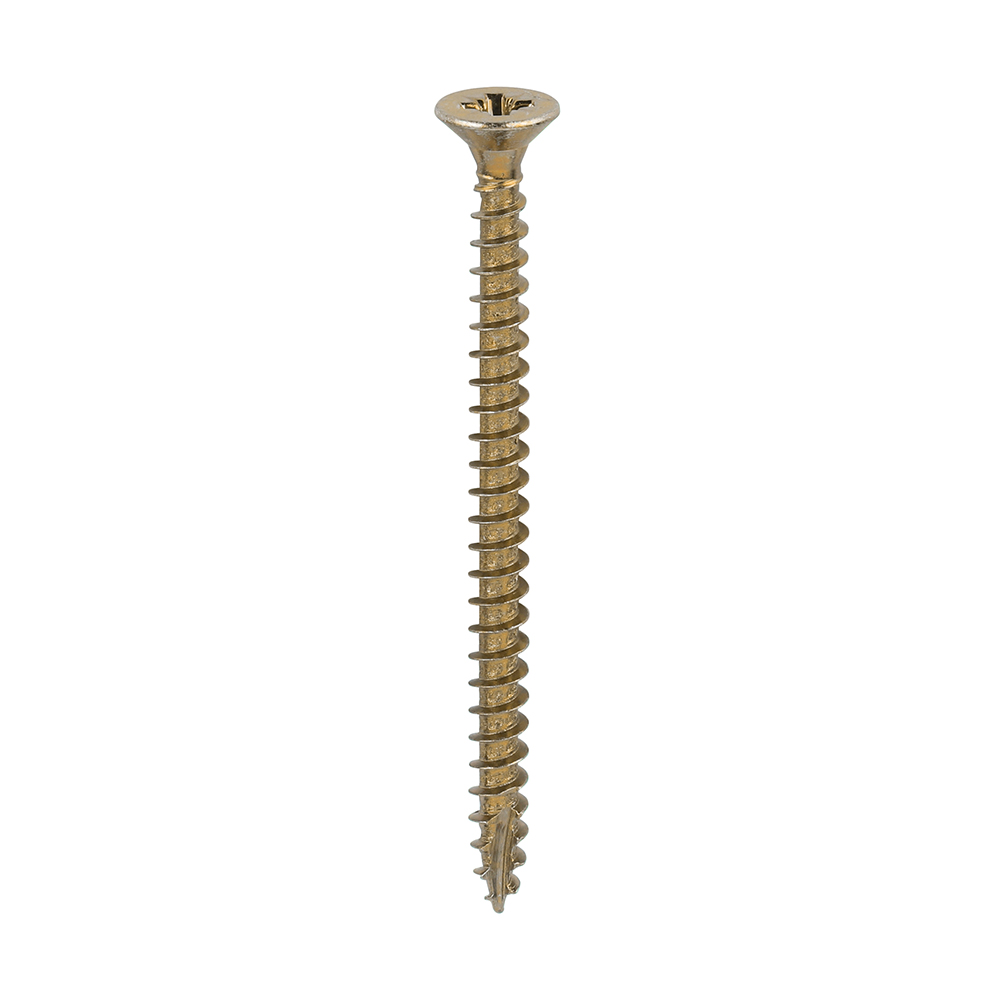 Classic Multi-Purpose Screws - PZ - Double Countersunk - Yellow - 5.0x55
