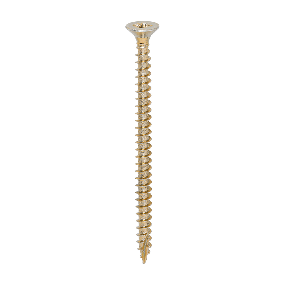 Classic Multi-Purpose Screws - PZ - Double Countersunk - Yellow - 5.0x75