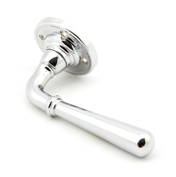 Polished Chrome Newbury Lever on Rose Set - Unsprung