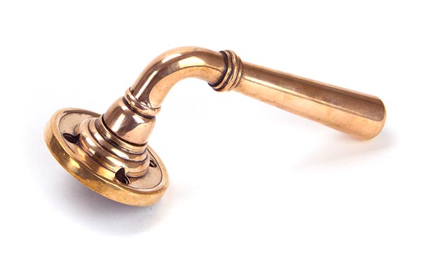 Polished Bronze Newbury Lever on Rose Set - Unsprung