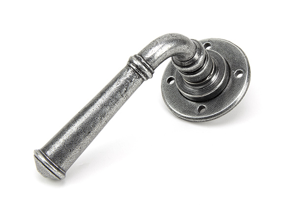 Pewter Regency Lever on Rose Set - Unsprung