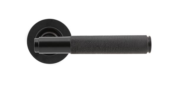 Aged Bronze Brompton Lever on Rose Set (Plain) - Unsprung