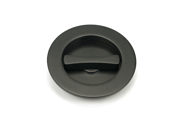 Aged Bronze 75mm Plain Round Pull - Privacy Set