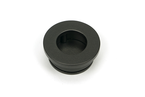 Aged Bronze 34mm Round Finger Edge Pull