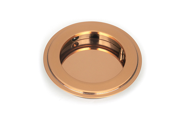 Polished Bronze 75mm Art Deco Round Pull
