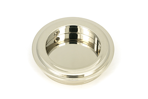 Polished Nickel 60mm Art Deco Round Pull