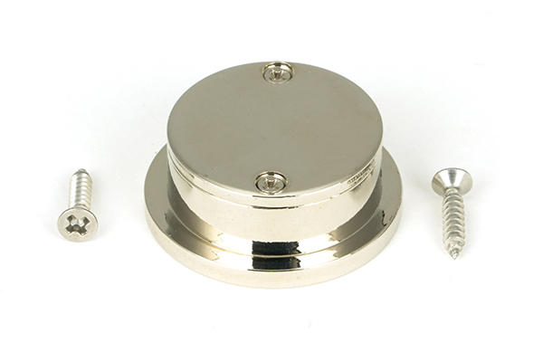 Polished Nickel 34mm Round Finger Edge Pull