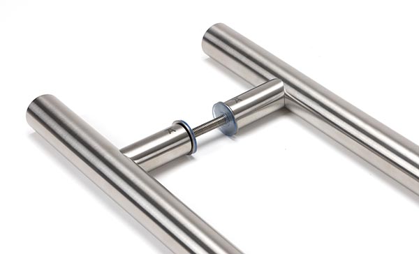 Satin SS (304) 100mm Back to Back Fixings for T Bar (2)