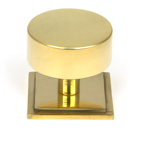 Polished Brass Kelso Cabinet Knob - 38mm (Square)