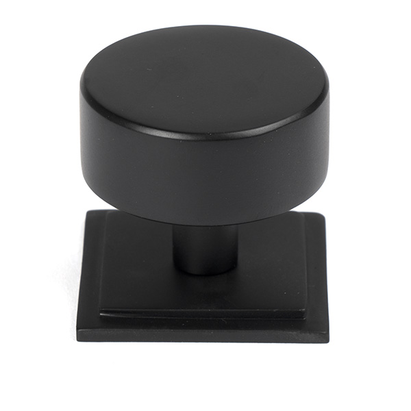 Matt Black Kelso Cabinet Knob - 38mm (Square)