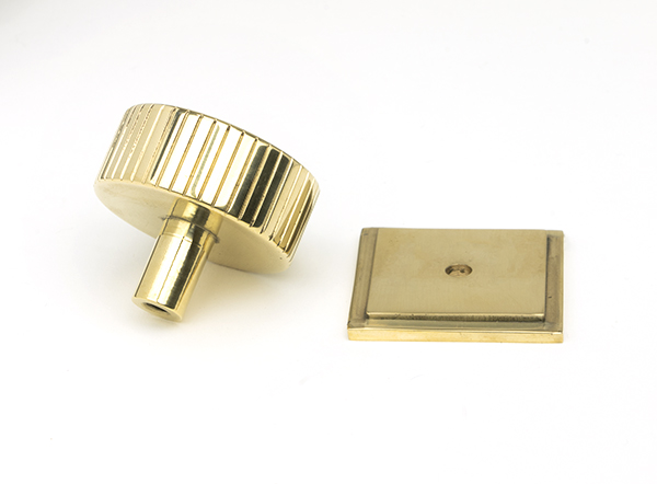 Polished Brass Judd Cabinet Knob - 38mm (Square)