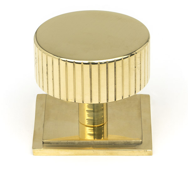 Polished Brass Judd Cabinet Knob - 38mm (Square)
