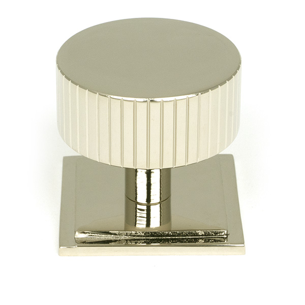 Polished Nickel Judd Cabinet Knob - 38mm (Square)