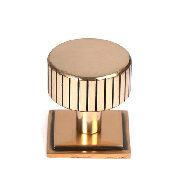 Polished Bronze Judd Cabinet Knob - 32mm (Square)