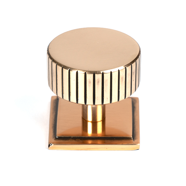 Polished Bronze Judd Cabinet Knob - 38mm (Square)