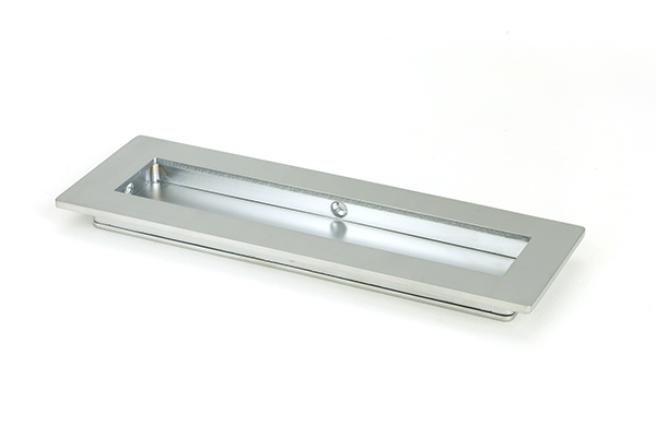 Satin Chrome 175mm Plain Rectangular Pull