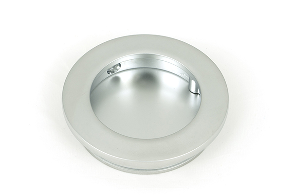 Satin Chrome 60mm Plain Round Pull