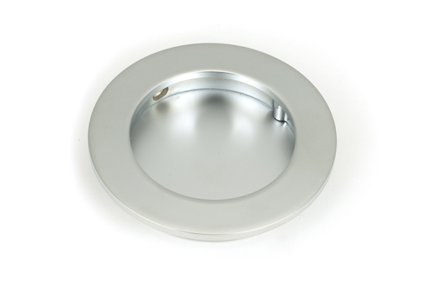 Satin Chrome 75mm Plain Round Pull