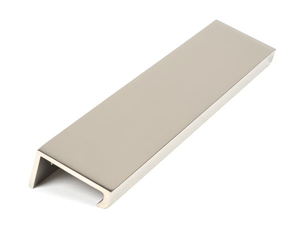 Polished Nickel 200mm Plain Edge Pull