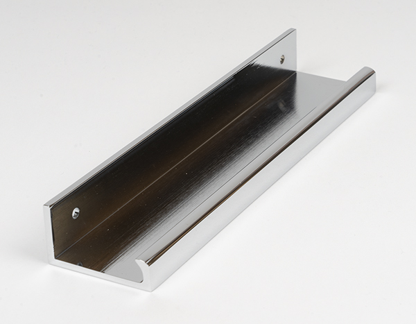 Polished Chrome 200mm Plain Edge Pull