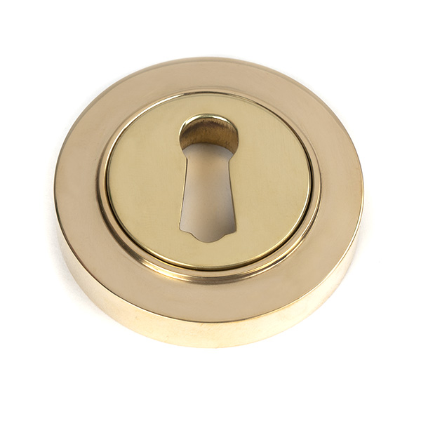 Polished Brass Round Escutcheon (Plain)