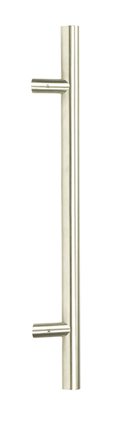 Satin Marine SS (316) 0.6m Offset T Bar Handle Secret Fix 32mm Ø