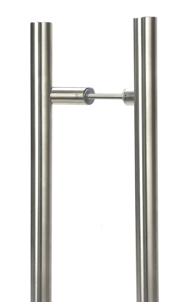 Satin Marine SS (316) 0.9m Offset T Bar Handle B2B 32mm Ø