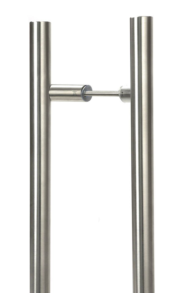 Satin Marine SS (316) 1.8m Offset T Bar Handle B2B 32mm Ø