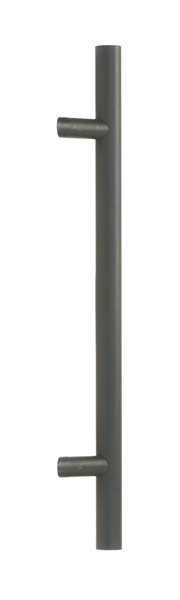 Matt Black (316) 0.6m Offset T Bar Handle Bolt Fix 32mm Ø