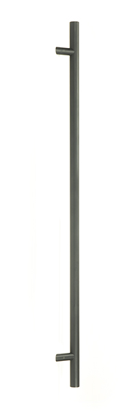 Matt Black (316) 1.2m Offset T Bar Handle Bolt Fix 32mm Ø