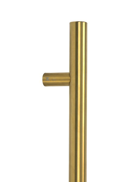 Aged Brass (316) 0.6m T Bar Handle Secret Fix 32mm Ø