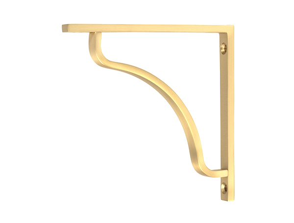 Satin Brass Abingdon Shelf Bracket (150mm x 150mm)