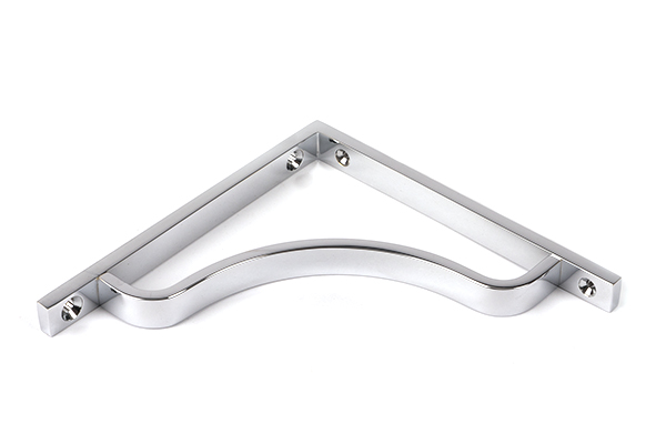 Polished Chrome Abingdon Shelf Bracket (150mm x 150mm)