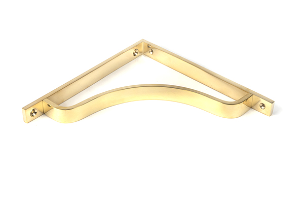 Polished Brass Abingdon Shelf Bracket (200mm x 200mm)