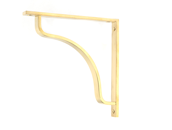 Polished Brass Abingdon Shelf Bracket (200mm x 200mm)
