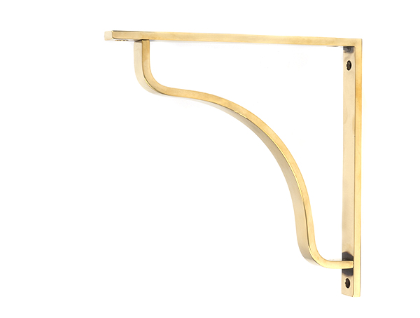 Aged Brass Abingdon Shelf Bracket (200mm x 200mm)