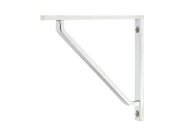 Polished Chrome Barton Shelf Bracket (150mm x 150mm)