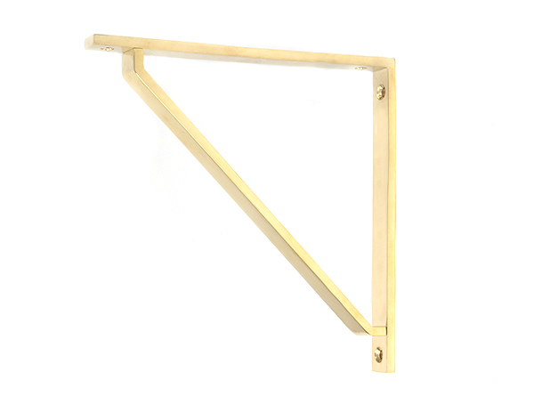Polished Brass Barton Shelf Bracket (200mm x 200mm)