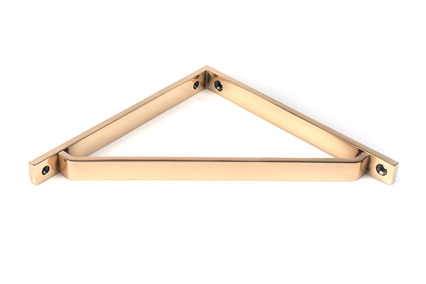 Polished Bronze Barton Shelf Bracket (200mm x 200mm)