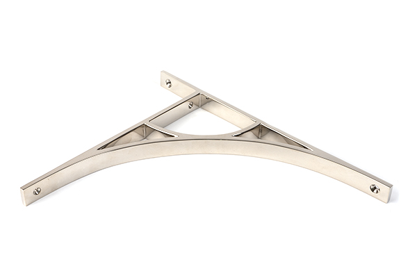 Polished Nickel Tyne Shelf Bracket (314mm x 250mm)