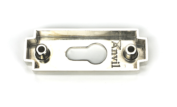 Polished Chrome Art Deco Euro Escutcheon