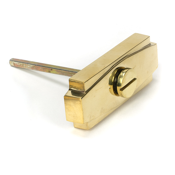 Polished Brass Art Deco Thumbturn