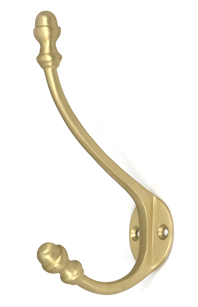 Satin Brass Hat & Coat Hook