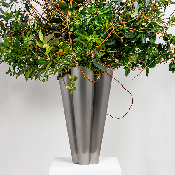 Satin Marine SS (316) 30cm Flora Pot (Drainage holes)