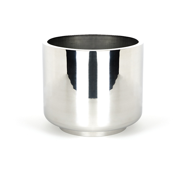 Polished Marine SS (316) 28cm Newlyn Pot (Drainage holes)