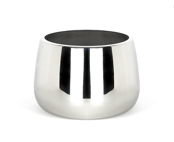 Polished Marine SS (316) 28cm Hepworth Pot (Drainage holes)