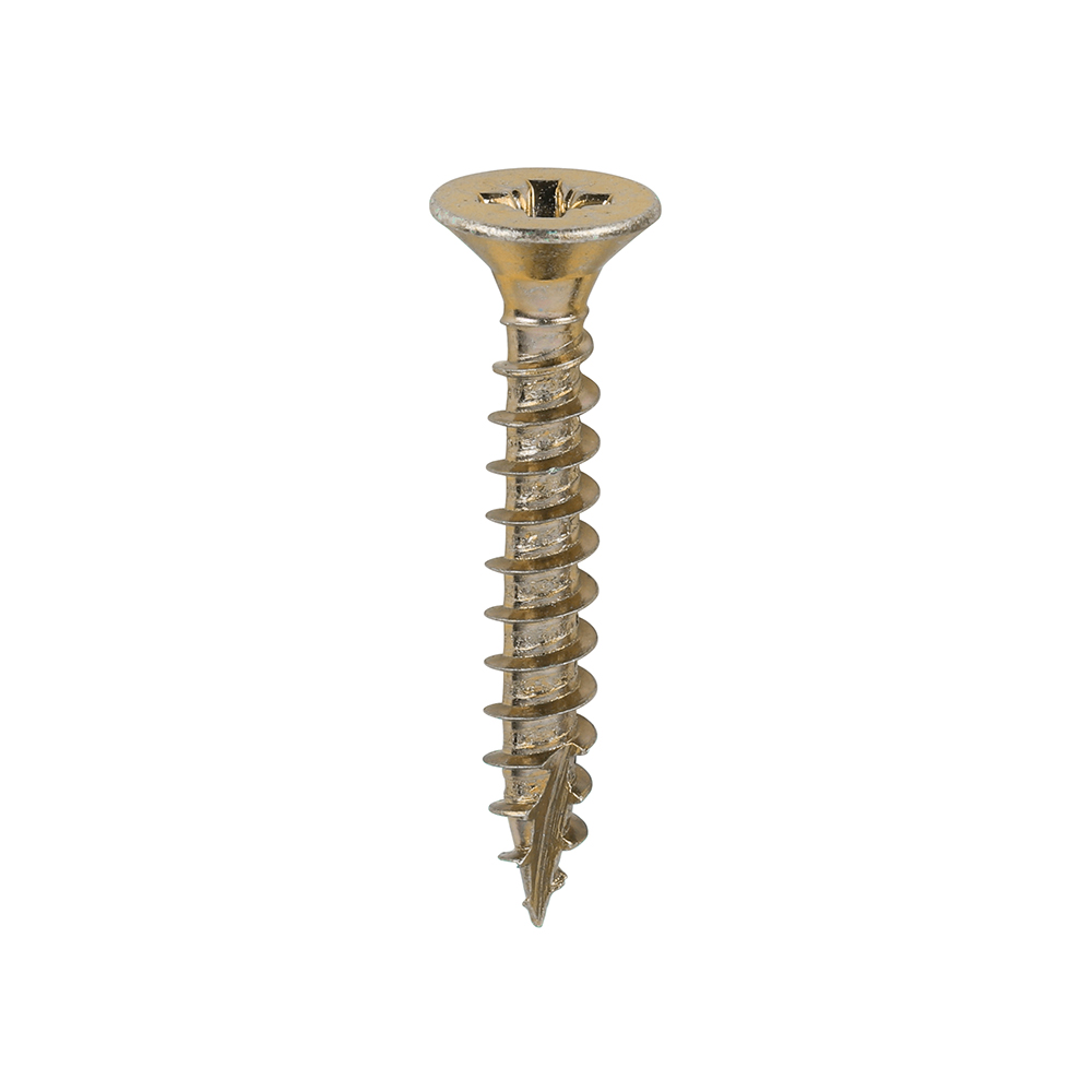 Classic Multi-Purpose Screws - PZ - Double Countersunk - Yellow - 6.0x40